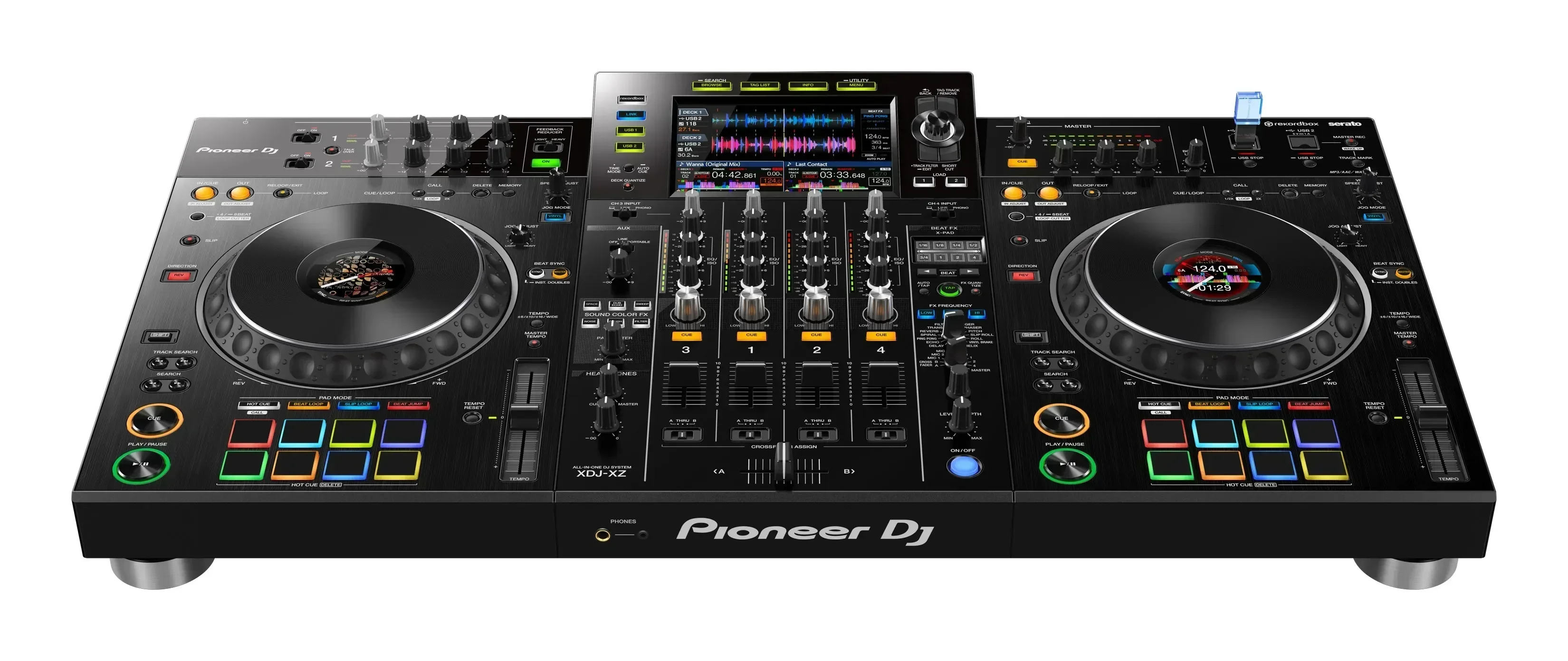 Pioneer XDJXZ Film Controller XDJ-XZ Integrated Disc Player Fully Surrounded By White Silver Stickers.not DJ Turntables