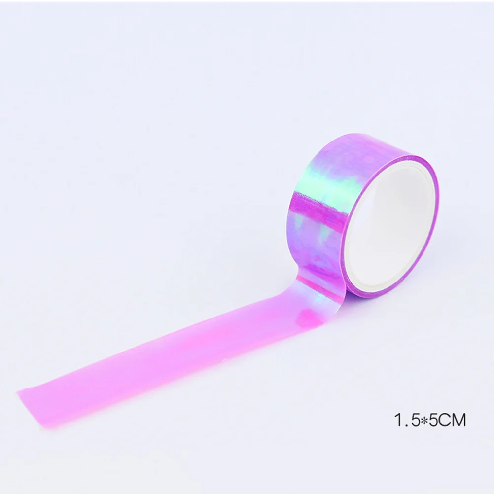 

10 Rolls Iridescent Adhesive Tape Glossy Color Shift Tape for DIY Stationery Decoration Album Calendar Gift Packaging