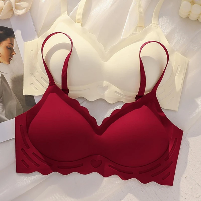 Women's Seamless Push-Up Sleeping Bra - No Steel Ring Beautiful Back Design for All Chest Sizes Big Or Small Sexy Underwear view 3