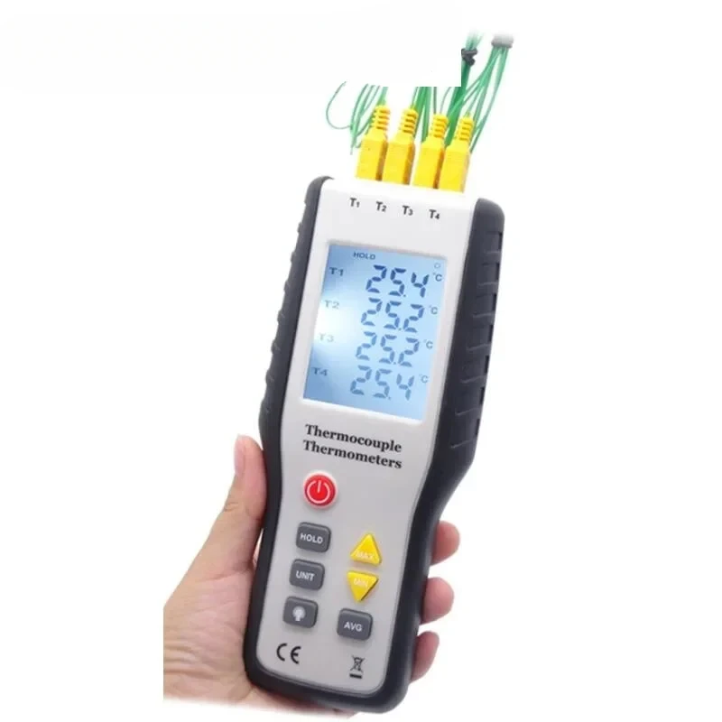 

Yuanhengtong high-precision digital four channel thermometer furnace temperature 4-way contact thermometer YHT309