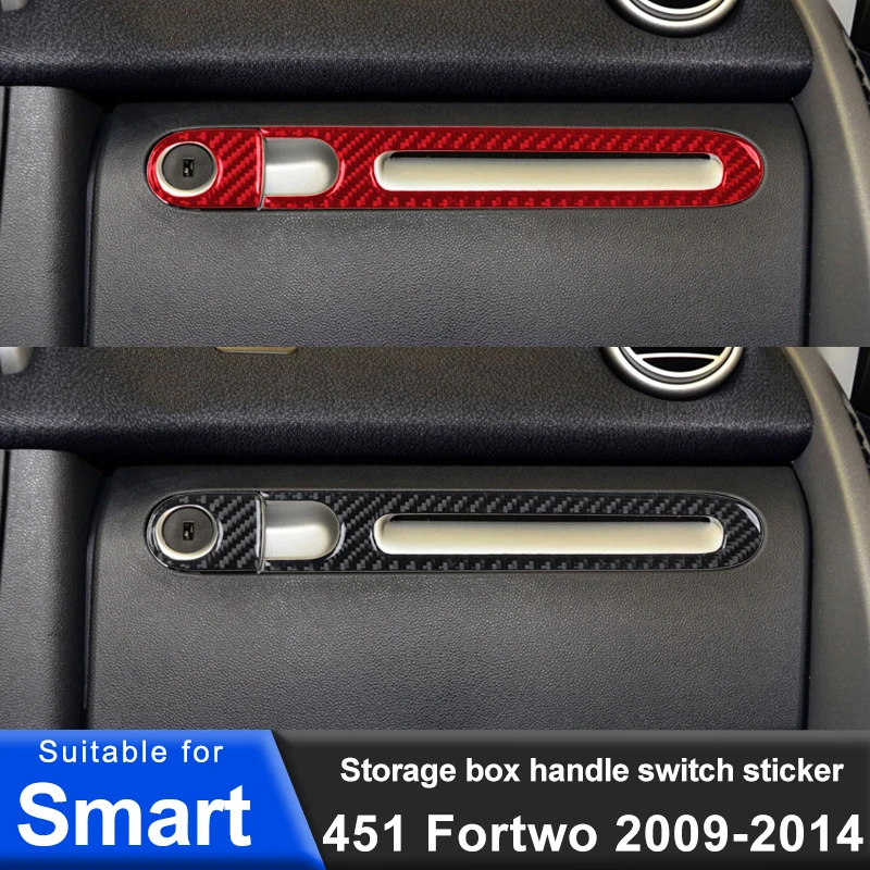

Для Smart 451 Fortwo 2009-2014 автомобильный ящик для хранения, ручка, декоративные наклейки, аксессуары для украшения интерьера, модификация