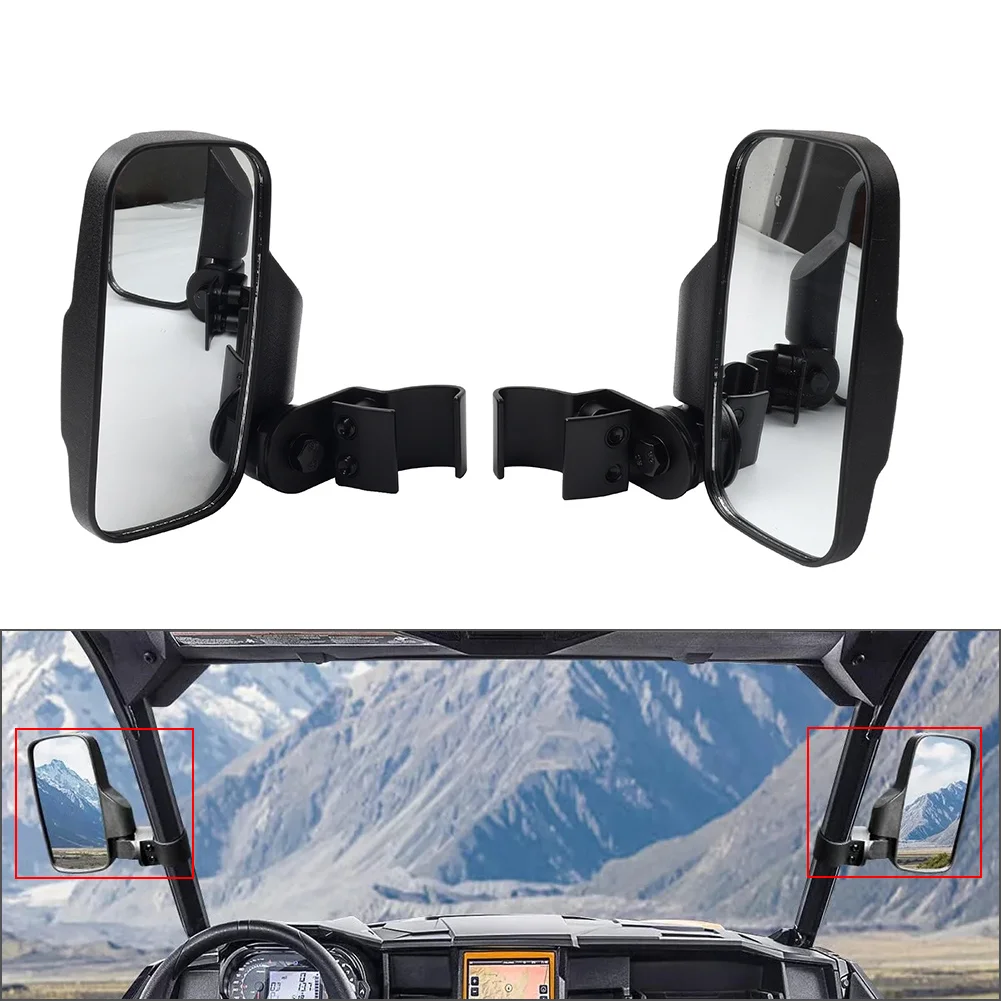 2pcs Motor UTV Side Rear View Mirrors For Polaris Ranger 570 XP 900 1000 /General