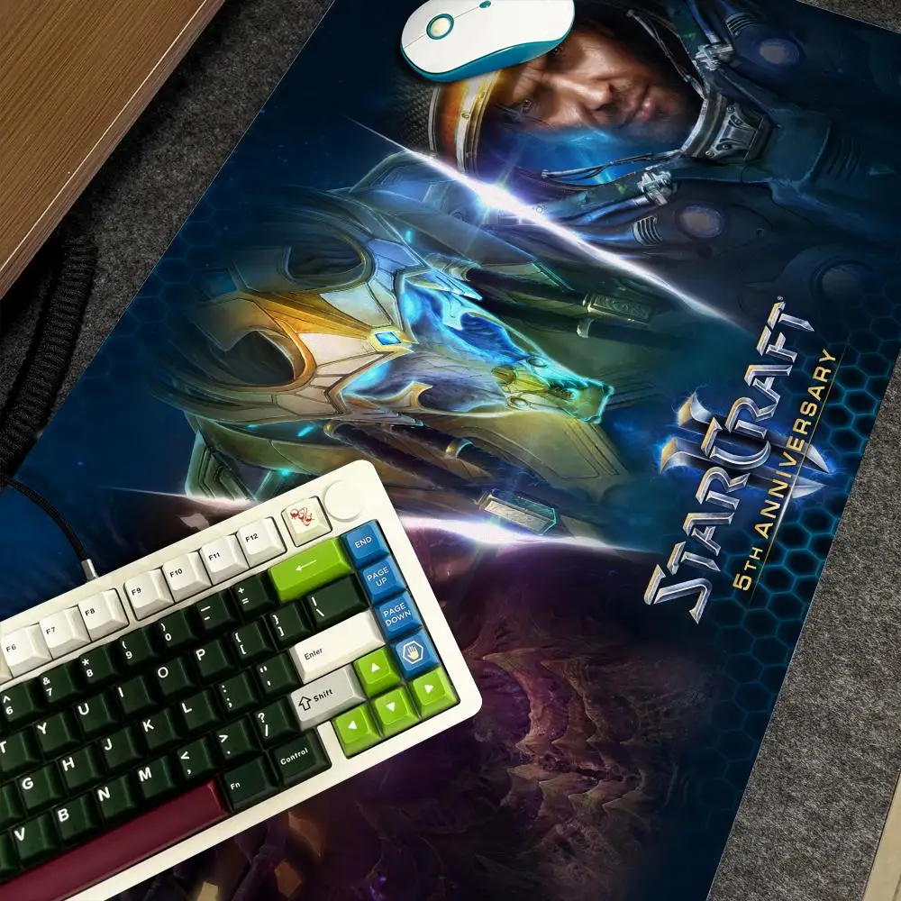 

Game S-StarCraft Mouse Pad Xxl Computer Large Size Non-slip Gamer Keyboard 90x40cm Art Design HD Deskmat