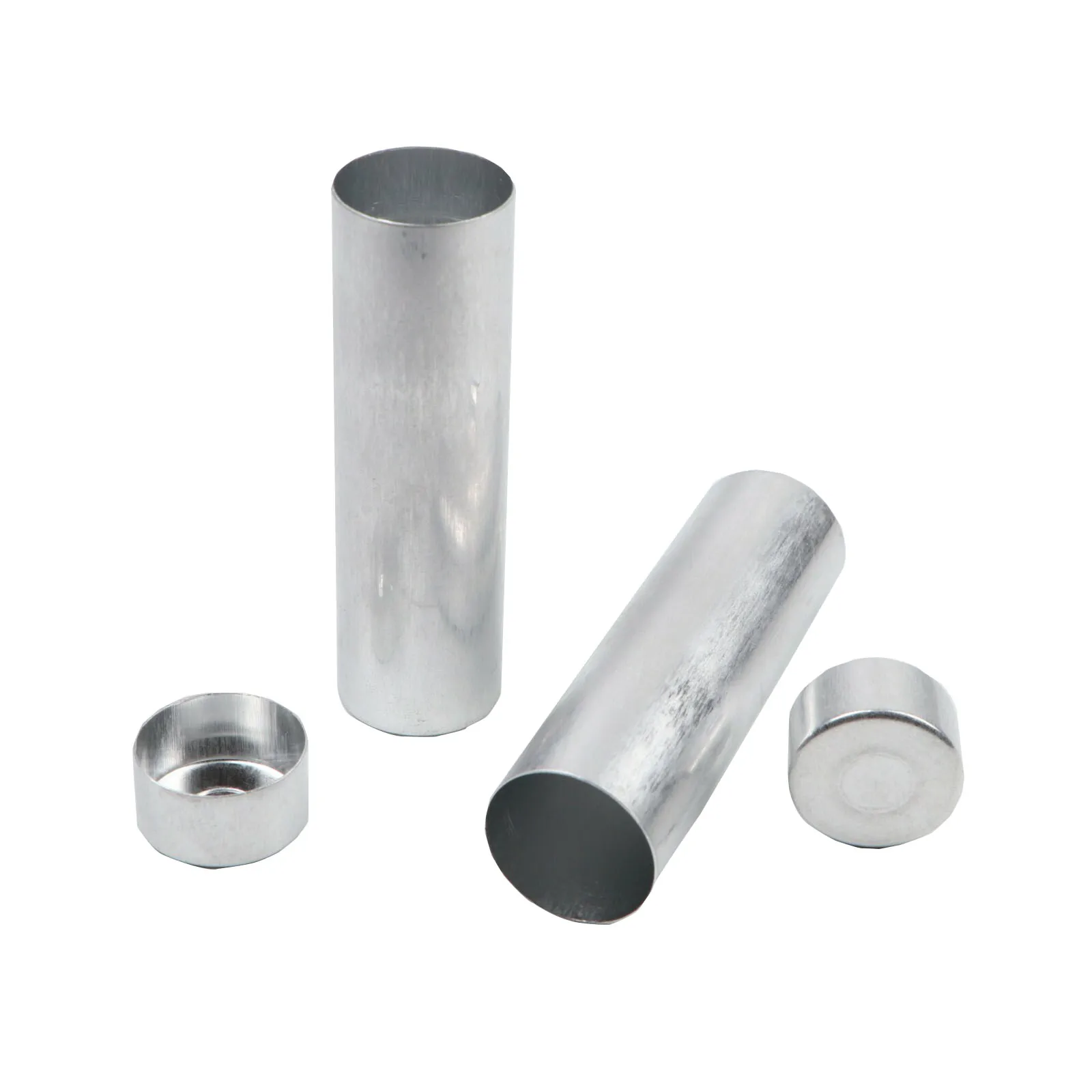 200pcs Denture Aluminum Empty Cartridges Dental Lab Aluminum Tubes Dental Lab Valplast Materials for Dentures OD25mm