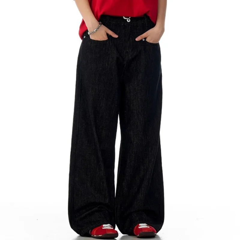 

New Baggy Summer Fashion Men's Denim Pants Wide Leg American Style Streetwear Male Jeans Y2k 2025 Men Clothing Casual Q2ZK