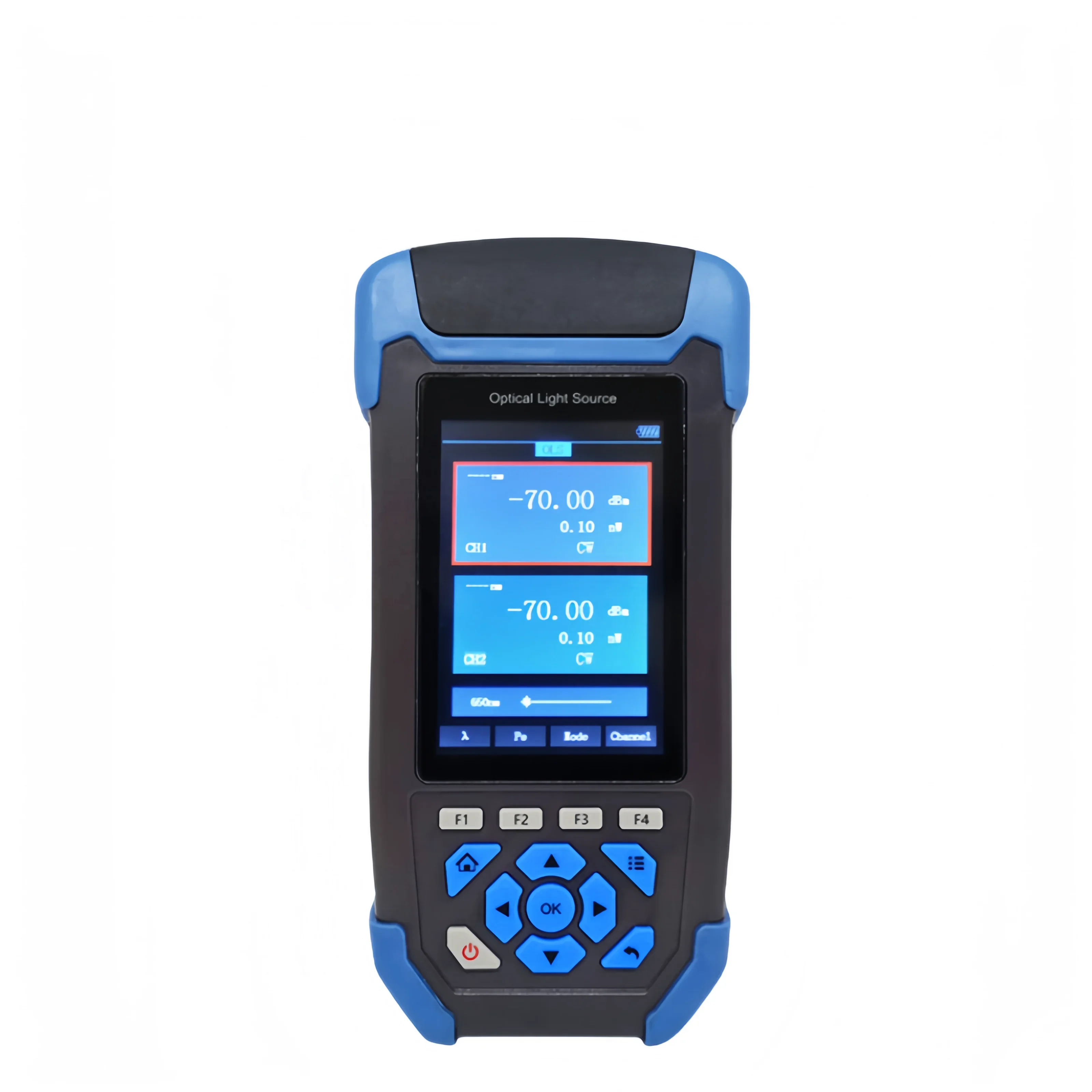 unique High Quality 3.5-Inch Color Display Handheld Fiber Optic Light Source Adjustable for Fiber Optic Network Engineering Main