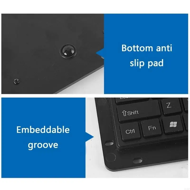 Industrial USB Keyboards with Touchpads USB Touches Board for Harsh Environment 