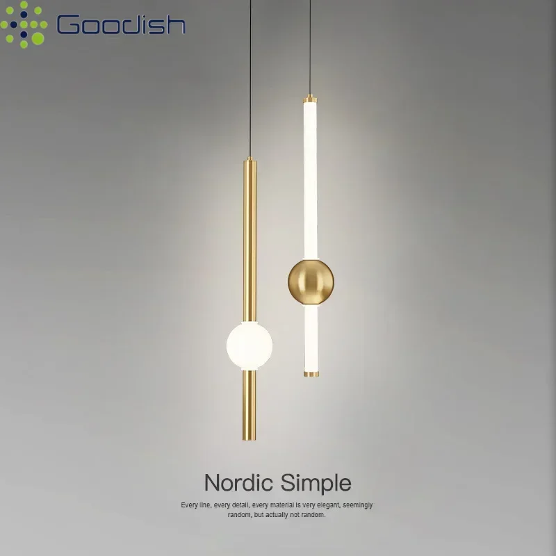 Modern Simplicity Vintage luminous tube Long Line metal LED Wall Lamp Art Creative Lamps for Bedroom Home Decoration Chandelier