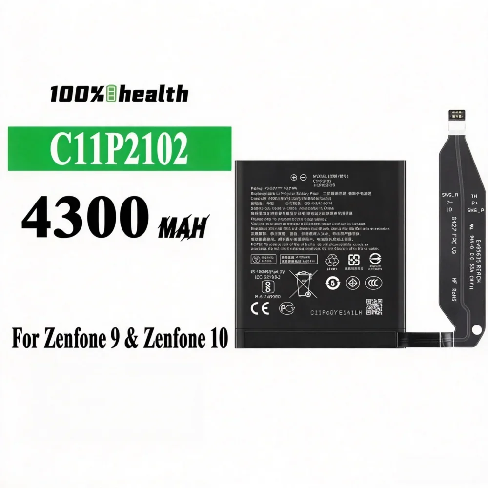 1-10pcs 4300mAh C11P2102 Battery for ASUS Zenfone 9 /Zenfone 10 ZS696KS Phone Batter