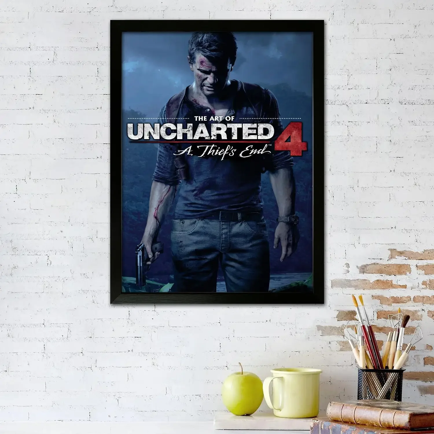 Uncharted 4 A Thief’s End Poster Prints Wall Art Canvas Painting Poster For Modern Family Living Room Home Decor