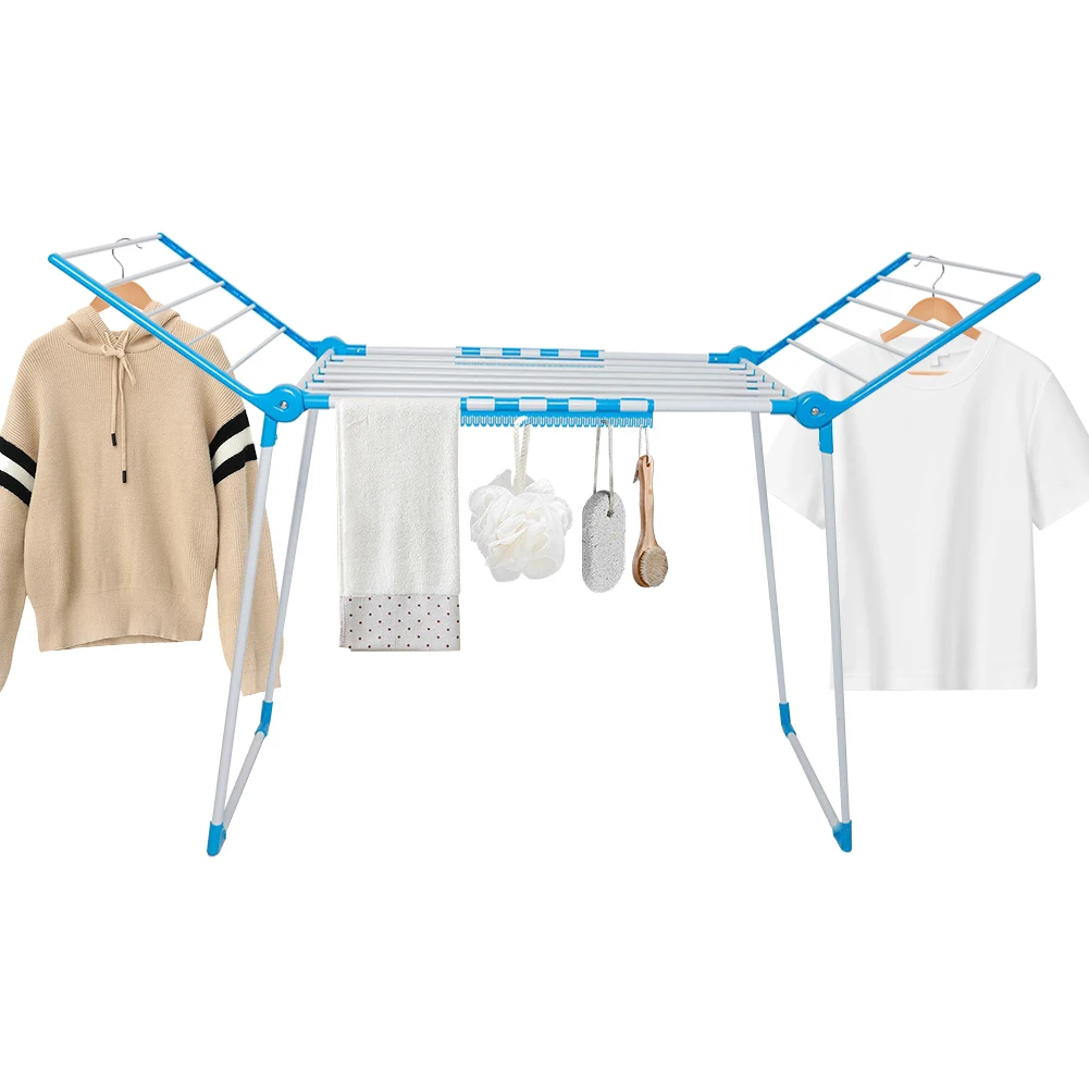 

Clothes Drying Rack Foldable Wing Clothes Airer Multifunction Laundry Drying Rack Cloth Dryer Stands for Indoor Outdoor