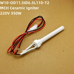 G3/8 screw 220V350W Ceramic Igniter Ceramic Heating Tubespark plug for pellet stove 11.5*6.5*110mm pellet stove Ignitor