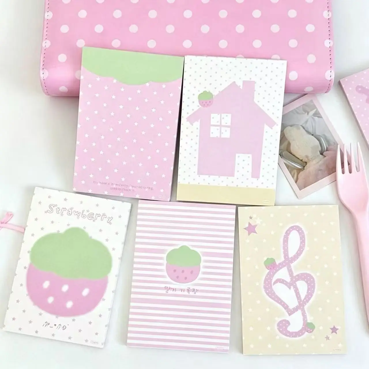 Korean Style High Looks Puppy Notebook Cute and Non Sticky Tearable Message Notebook Student High Looks Notebook Material Book