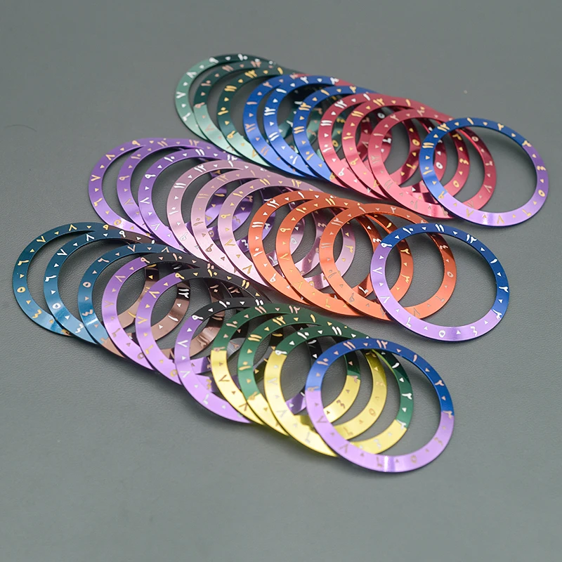 

38MMx30.5MM Aluminium Watch Bezel Insert Ring Fits SKX007 SKX009 SRPD GMT SUB Watch Case Ring Repair Parts