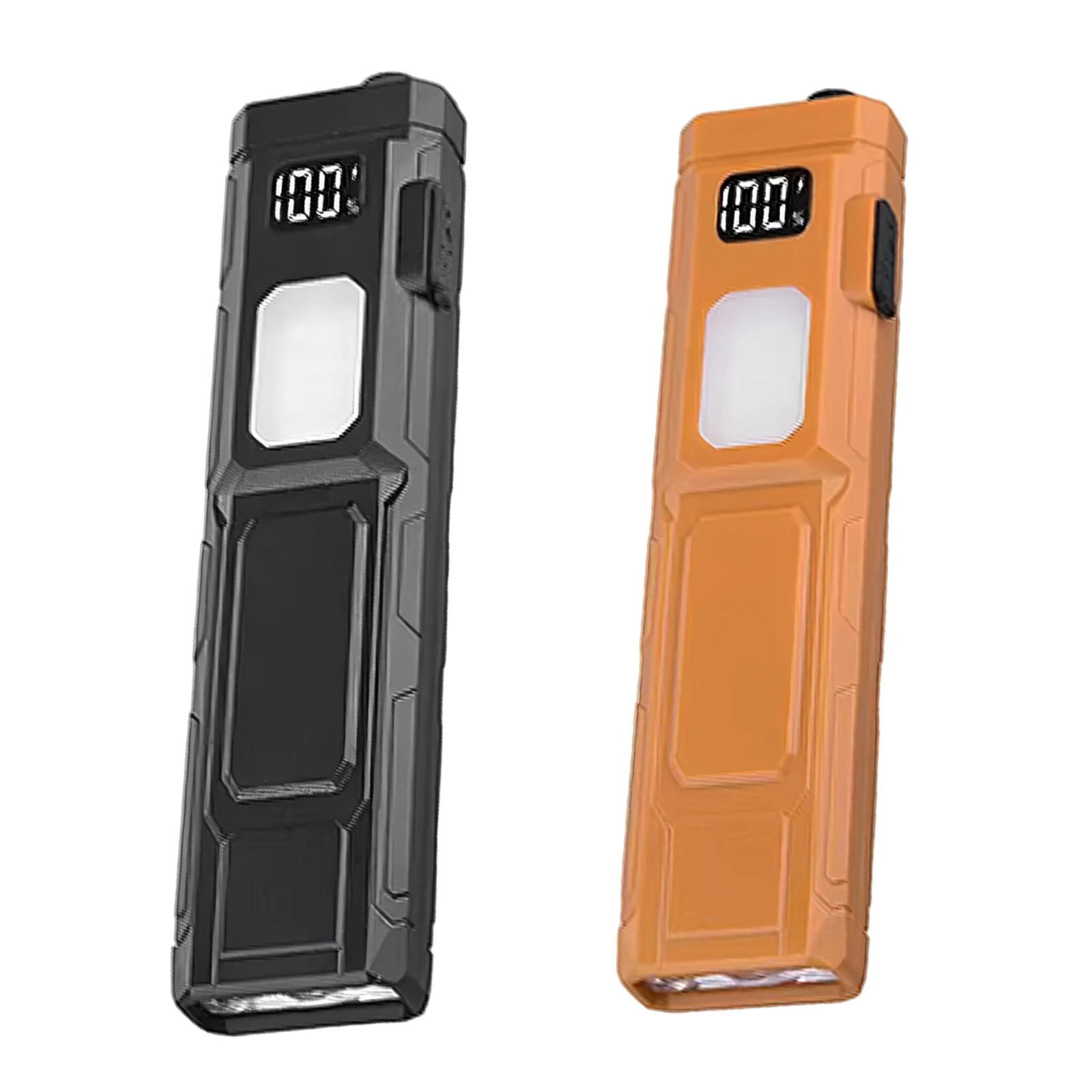 Multifunctional Flashlight Type-C Rechargeable Digital Display Lightweight and Waterproof with Clip for Everyday Carry Travel