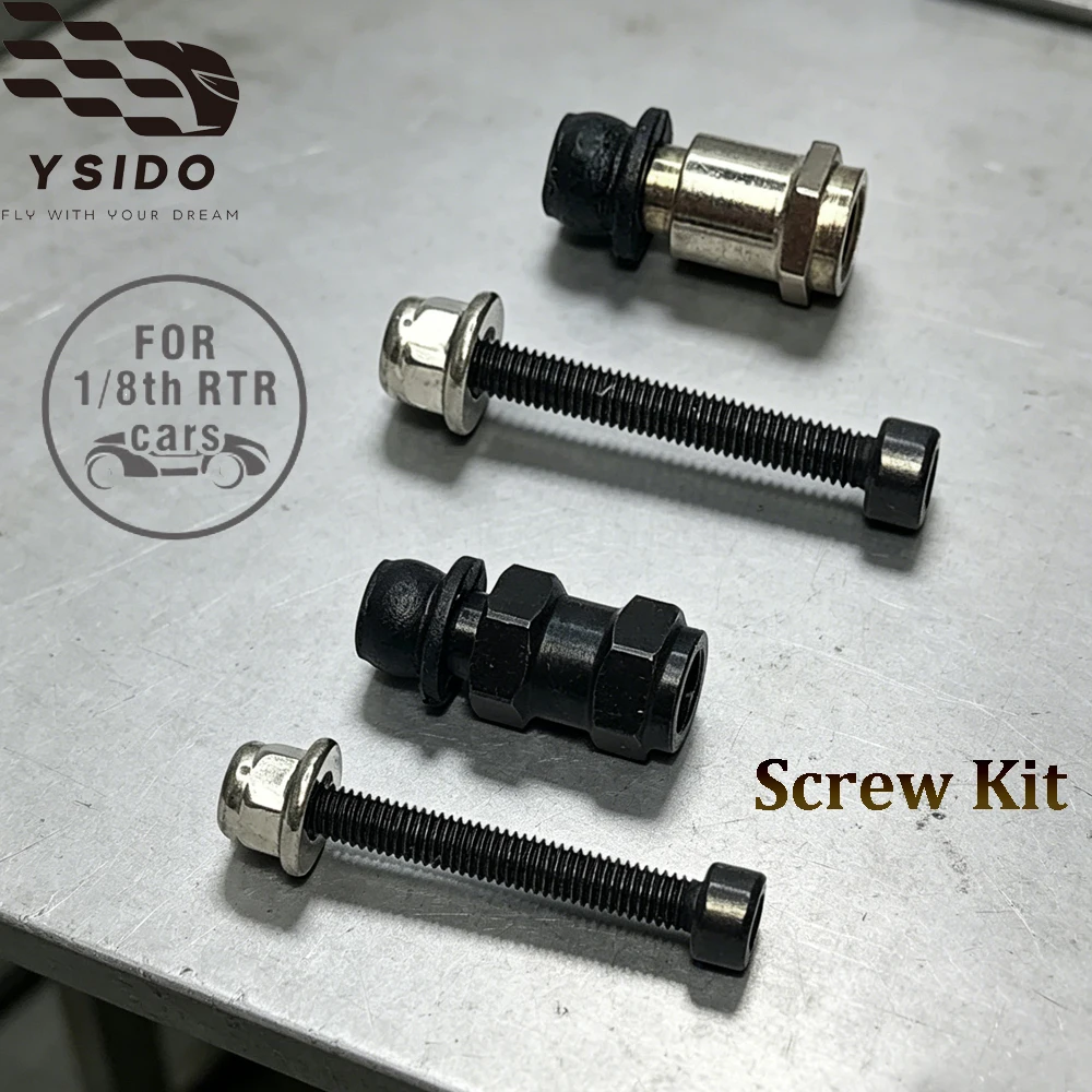 

1/8 RC Car Universal Type Shock Absorber Bushing Holder Fixing Screw Kit for RC Buggy Monster Cars ZD Racing HOBAO ARRMA Kyosho