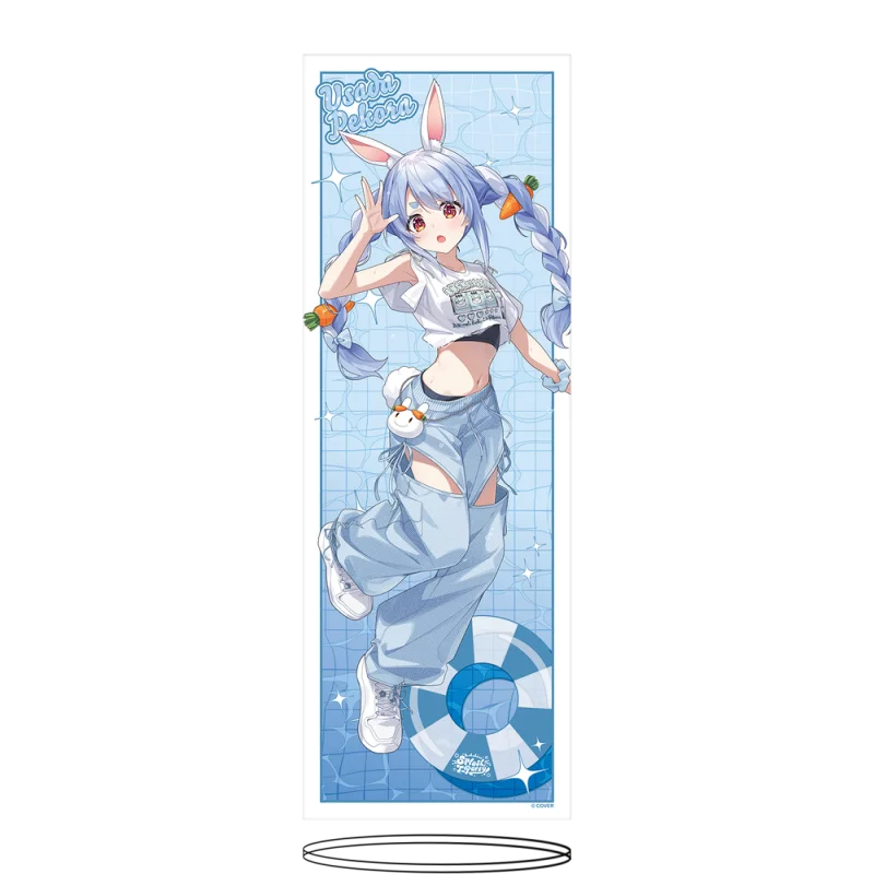 Virtual YouTuber Hololive Production Usada Pekora Rectangle Acrylic Stand Model Plate Keychains Desk Decor