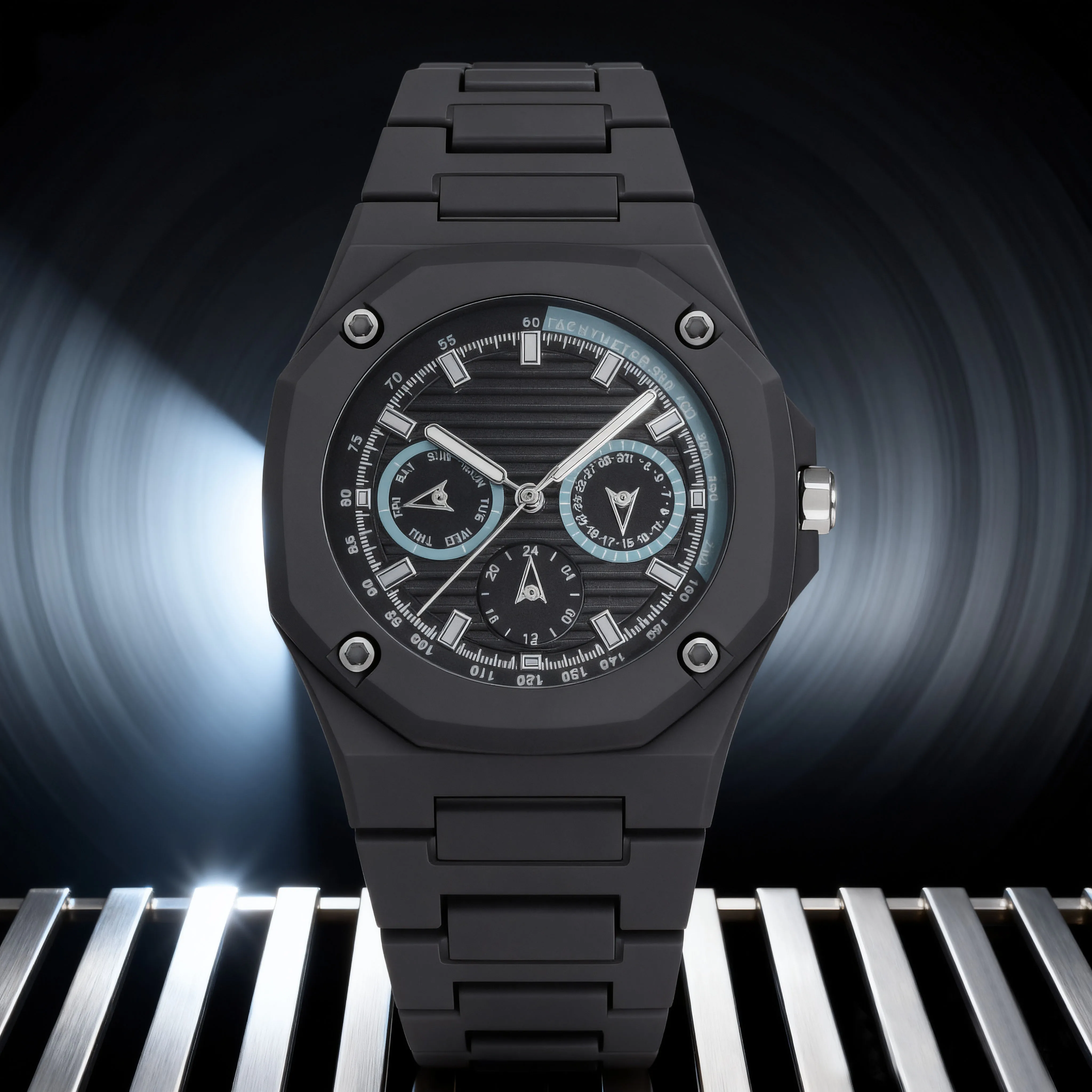 1-piece new watch, polygonal dial, fashionable and trendy accessory for outfit coordination