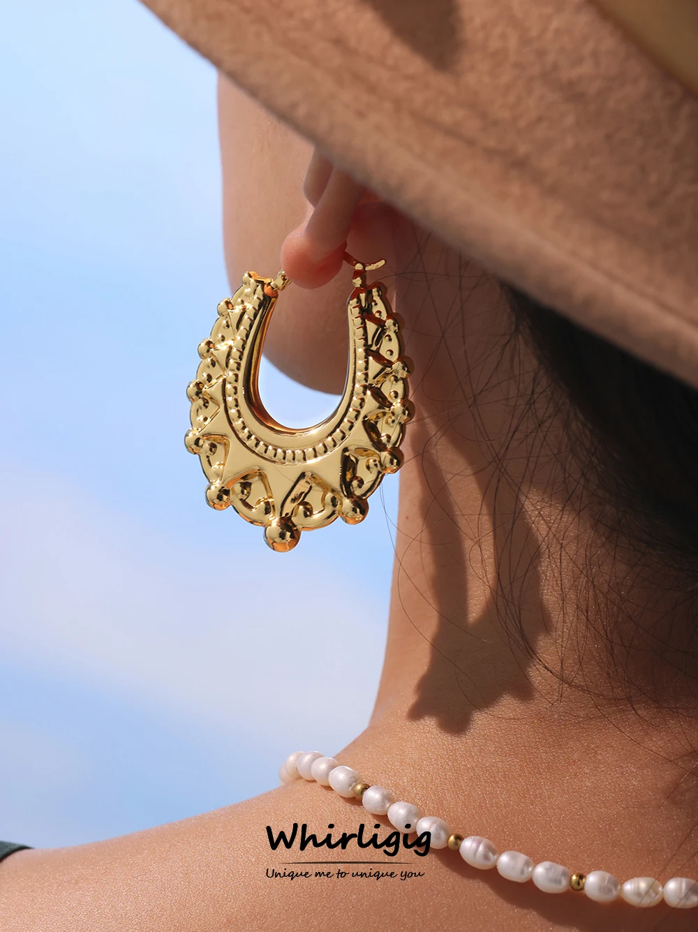 

Luxury Dangle Earrings Fashion Gold Plated Elegant Stainless Steel Texture Stylish Jewelry for Girl Gift