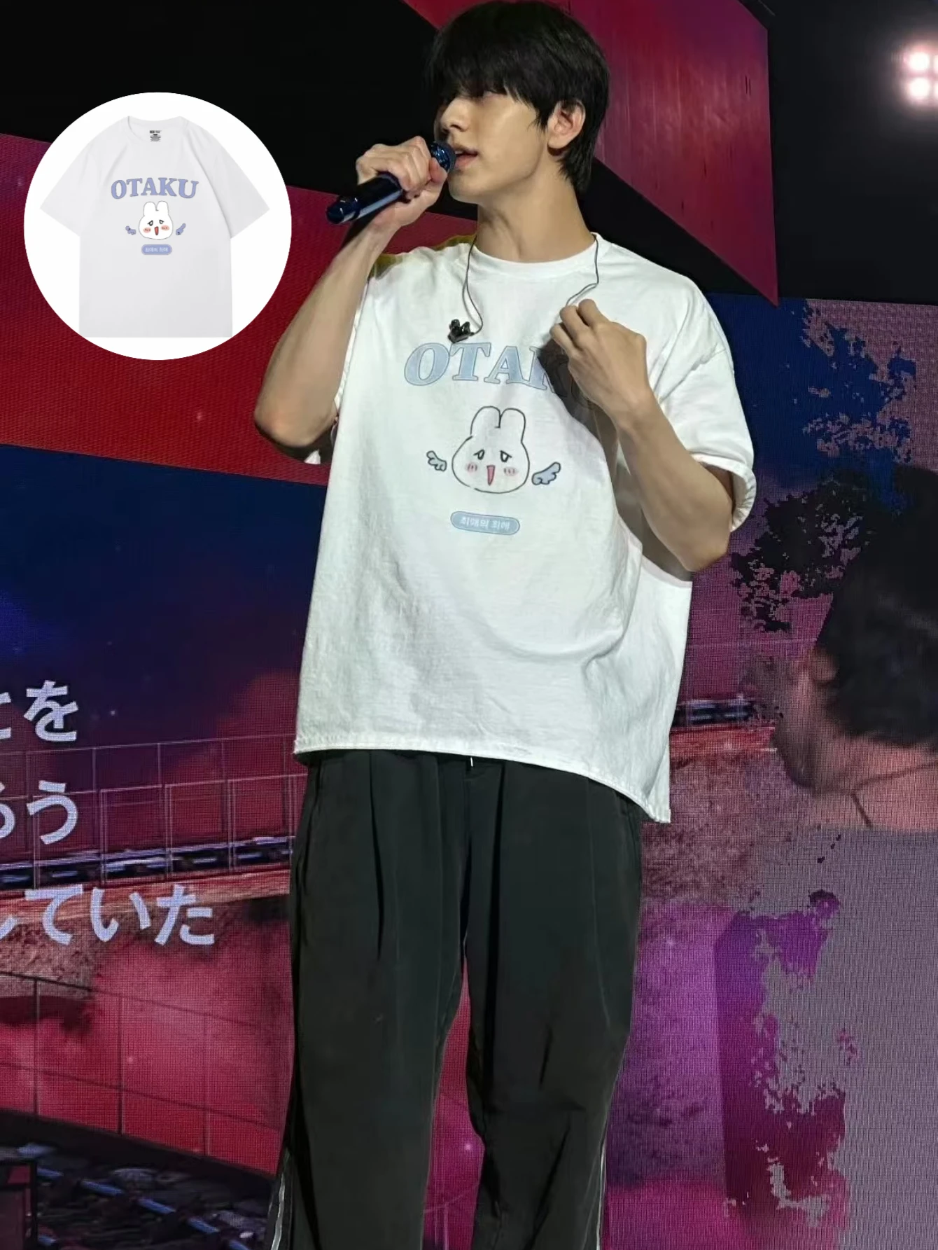 Summer Korean TXT SOOBIN The Same Kpop Short Sleeve  T-Shirt Overszied Y2k Pure Cotton White Unisex Top T-Shirt Women's Clothing