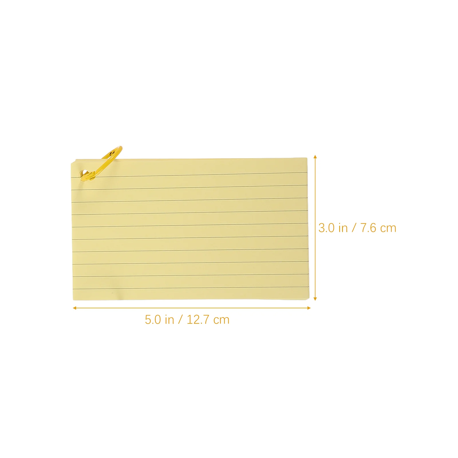 1 set 6 schede indice perforate a colori carte per appunti foderate colorate con anelli in metallo flashcard vuote portatili memo pad tascabile