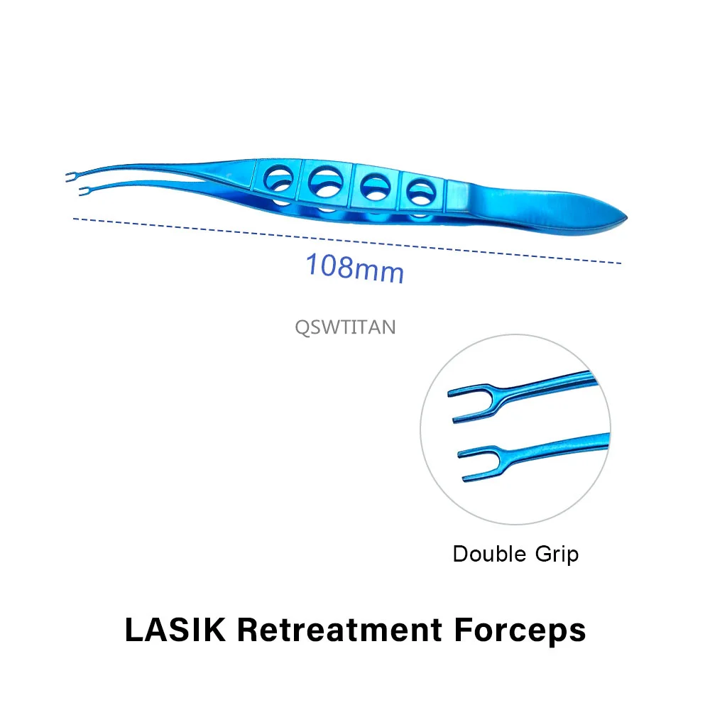 Titanium LASIK Retreatment Forceps Tweezers Ophthalmic Surgical Instruments
