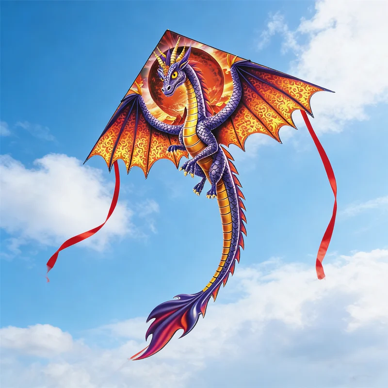 Cometa Pterosaurio, Pipa Voadora, Cerf Volants, para Adultos, Carretilha de Pipa, Kitesurfing, Juguete Novedoso, Cometa Eléctrica con Carrete Inalámbrico, Diversión