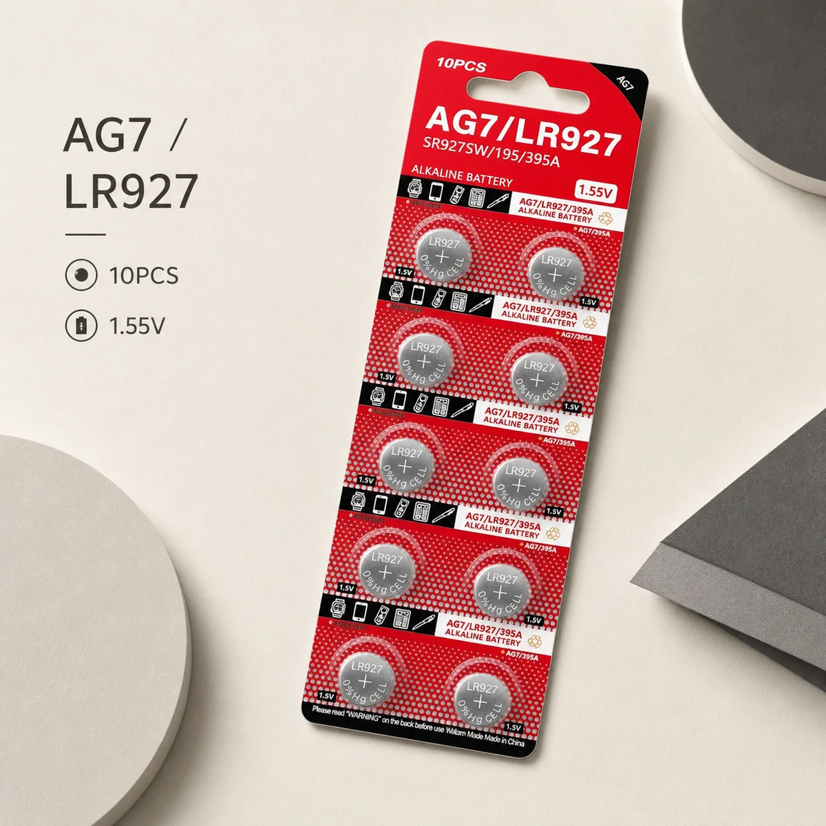 

Alkaline Button Cell Battery AG7 SR927W 1.5V 2-10PCS LR927 LR57 399 GR927 G7 for Watch Toy Remote Camera Pack