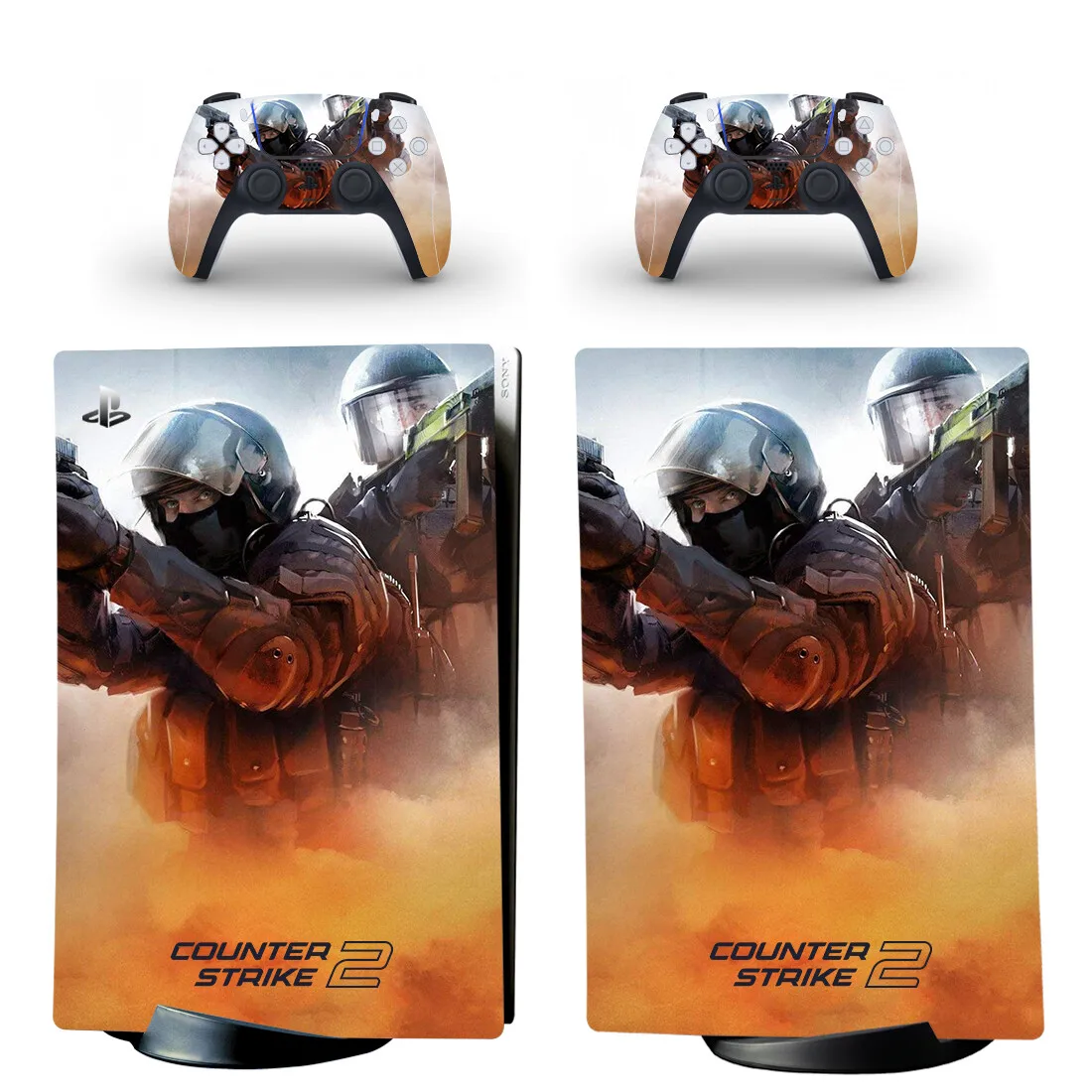 CSGO CS GO Counter Strike PS5 Digital Skin Sticker Decal Cover for Console and 2 Controllers Vinyl Skins