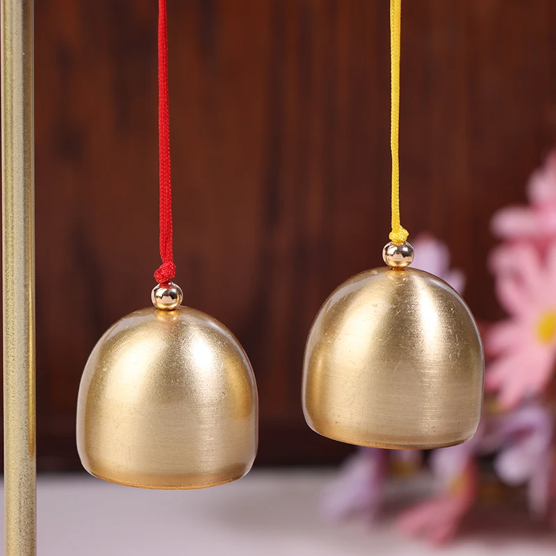 Brass Bell Wind Chime Pendant DIY Handmade Christmas Wind Chimes Bell Home New Year Decoration Anti-Theft Door Bell Call Bell