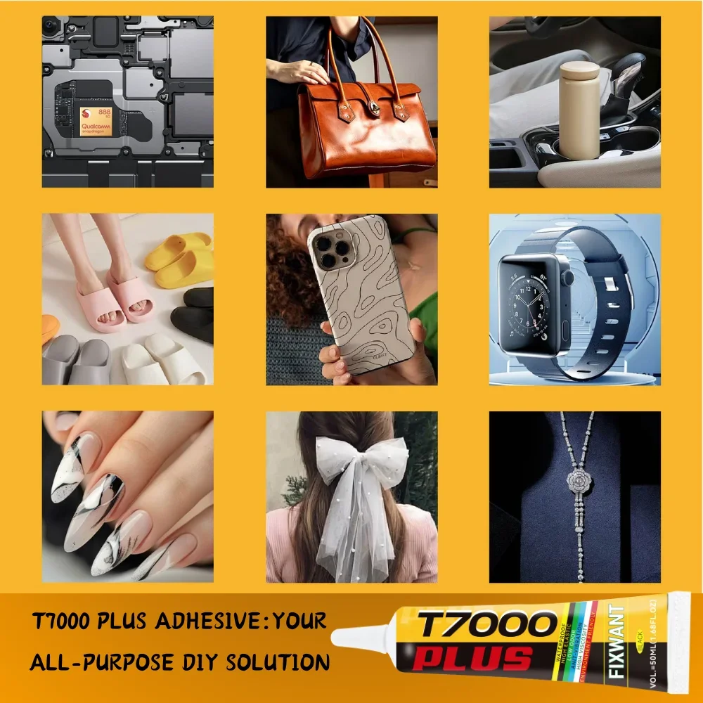 T-7000 Upgrade Black Contact Cellphone Tablet Repair Adhesive Strong T7000 PLUS Glue 15ML 50ML 110ML with Fine Needle Outlet