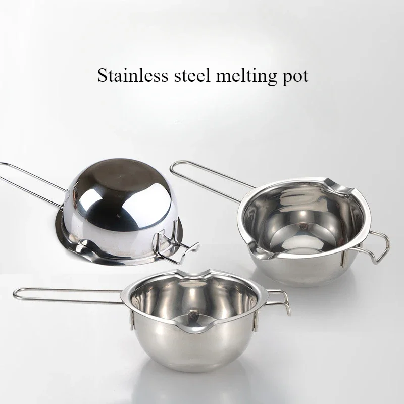 304 Stainless Steel Wax Melting Pot DlY Candle Making Supplies Water Separated Heating Butter Chocolate Candy Melting Bowl Kit