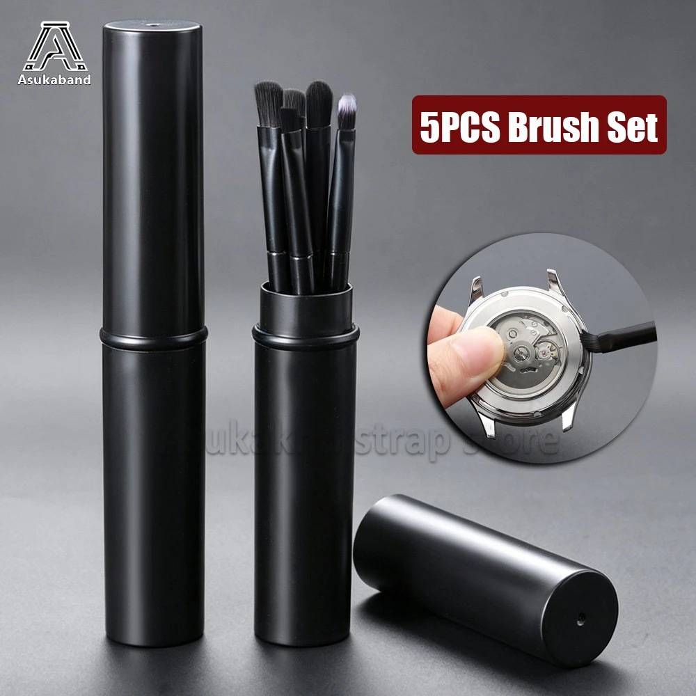 5PCS/1 Set Watch Accessory Watch Cleaning Brush Wristwatch Movement Small Part Cleaning Soft Brushes Set tool for watchmaker