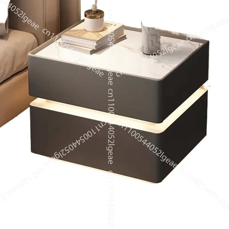 Smart Bedside Table Simple and Modern Light Luxury Style Floating Bedroom Without Installation of Bedside Table