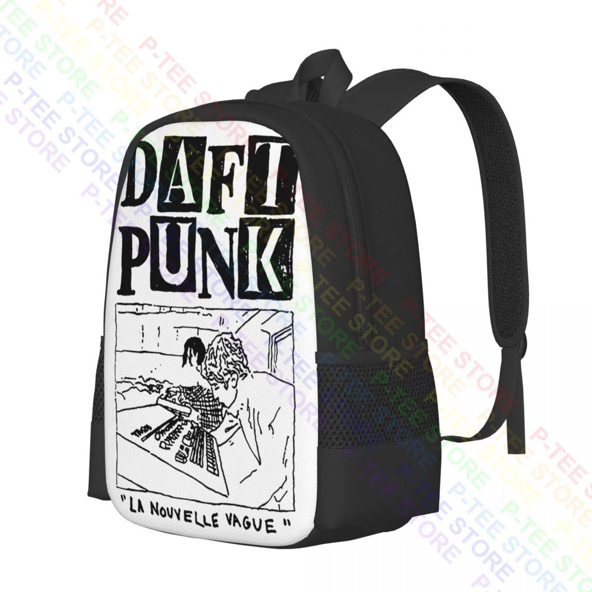 Rare Daft Punk X Maxfield Los Angeles Pop UpBackpack Large Capacity Shoe Bag Art Print