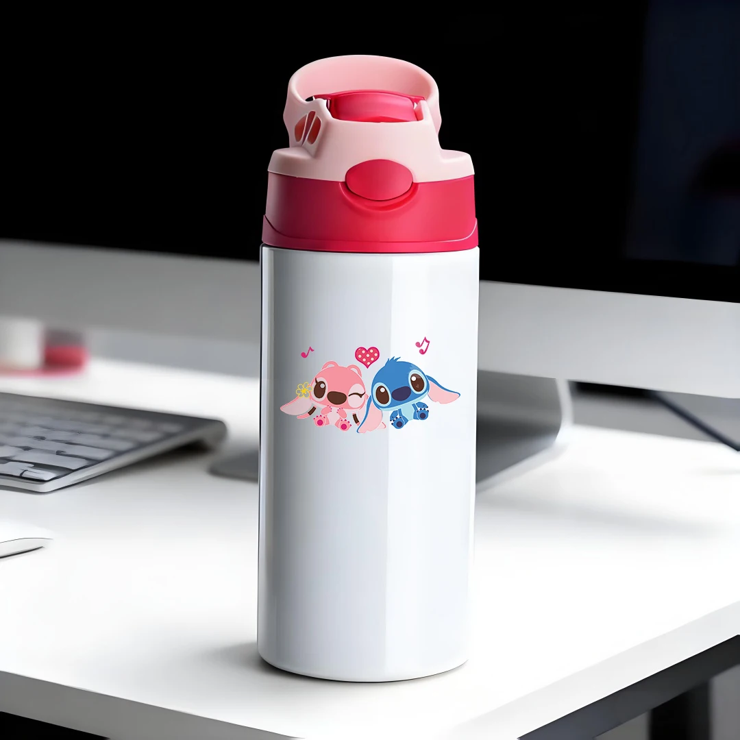 

Disney Insulated Cup with Animated Characters Interactive Straw Cup 304 Stainless Steel Kids Water Bottle New Year Gift