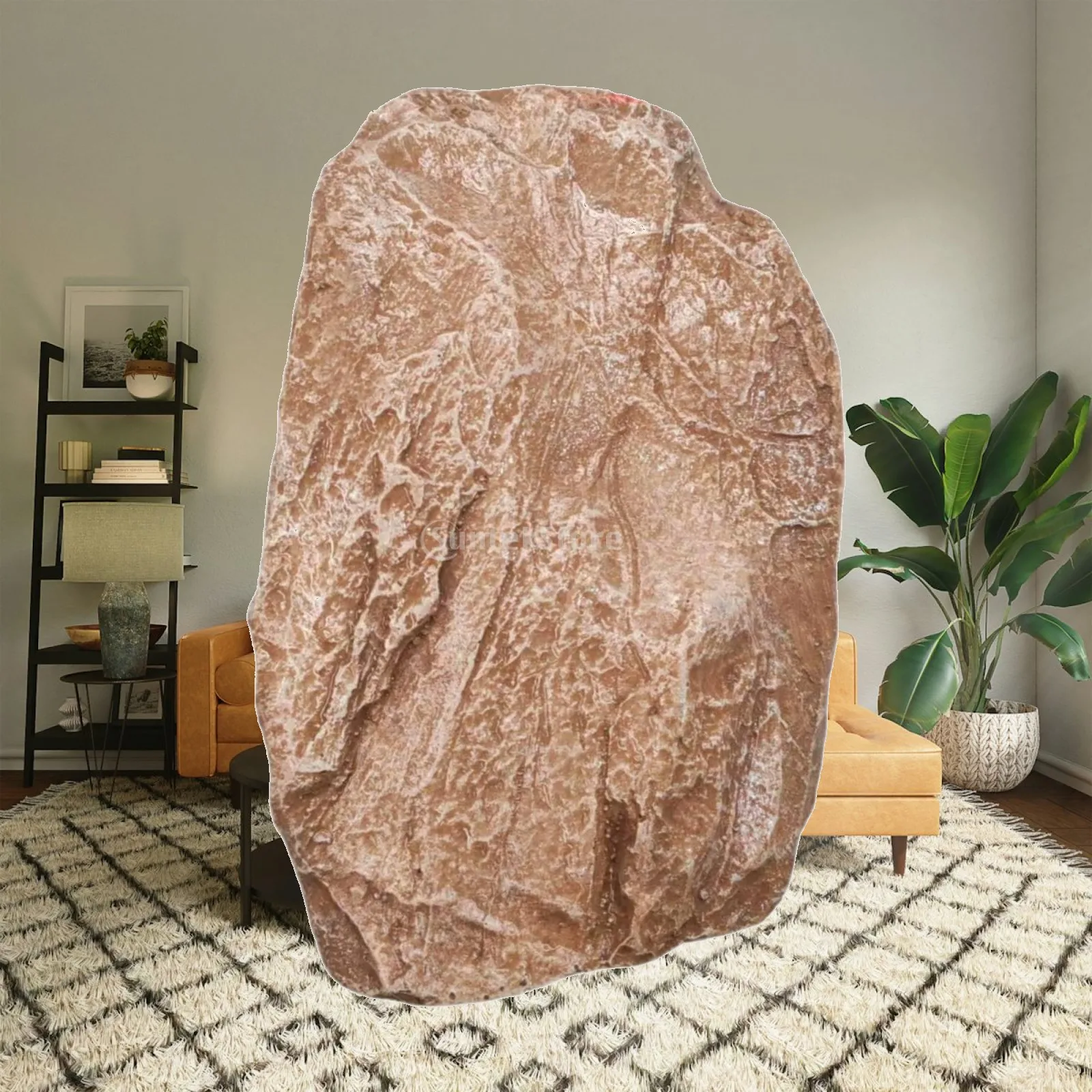 Landscape Design Rock Lightweight Artificial Stone Fiberglass for Decorating Lawn Pathway Flowerbed Yard