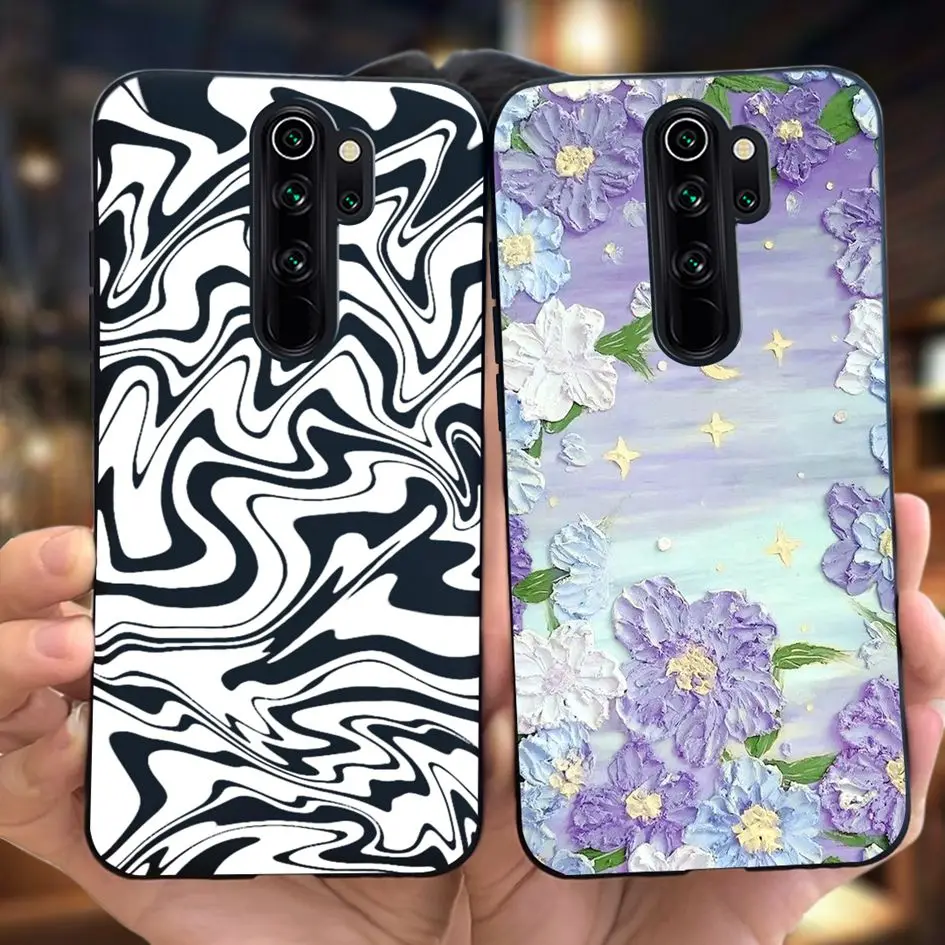 For Xiaomi Redmi Note 8 Pro Case Cute Cat Heart Cartoon Cover Shockproof Silicone Soft Funda For Xiomi Redmi Note8 Pro TPU Coque