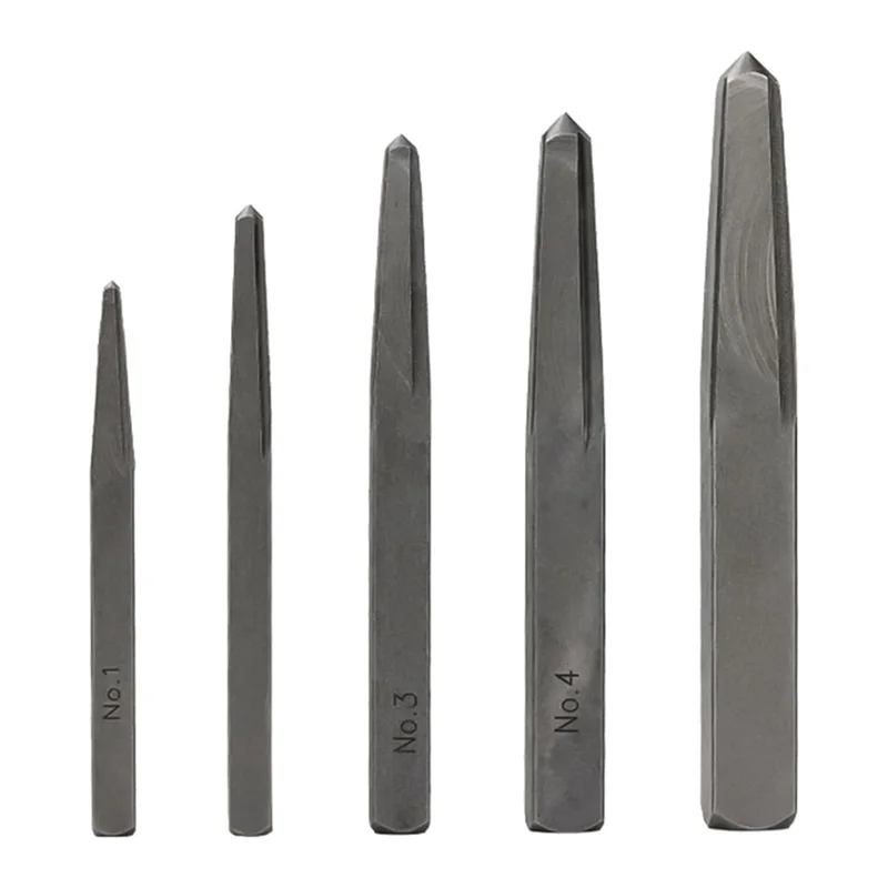 Extrator de parafuso de fácil saída HRBAJ 5 unidades removem rapidamente ou fixadores despojados para 3/16 polegadas a 5/8 polegadas