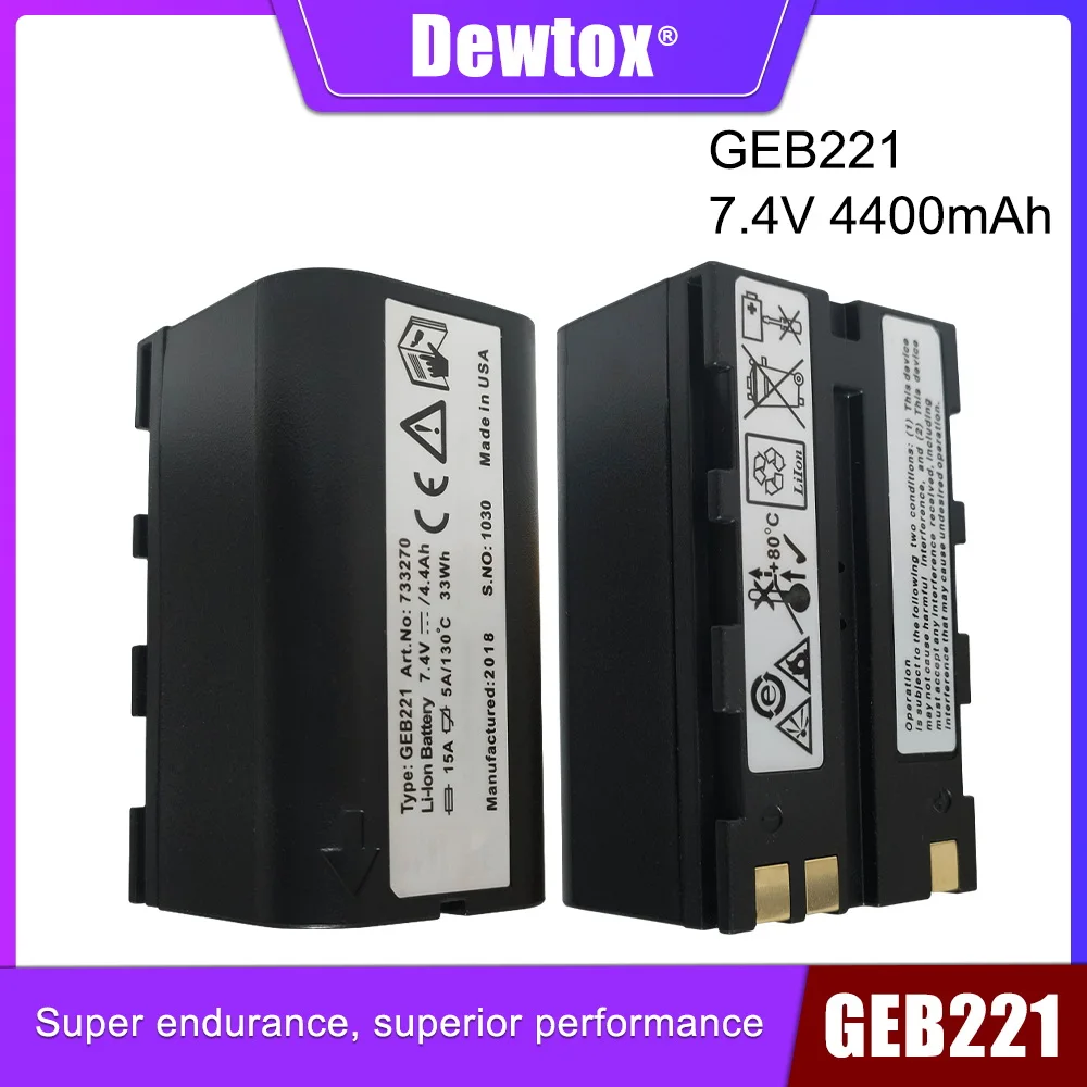 Литий-ионный аккумулятор для Dewtox TS02 TS06 TS09 TPS1200, 7,4 В, 4400 мАч