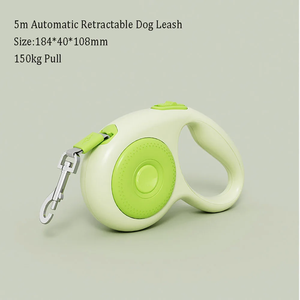 

5m Long Strong Pet Leash For Large Dogs Durable Nylon Retractable Big Dog Walking Leash Leads Automatic Extending Dog Leash Rope