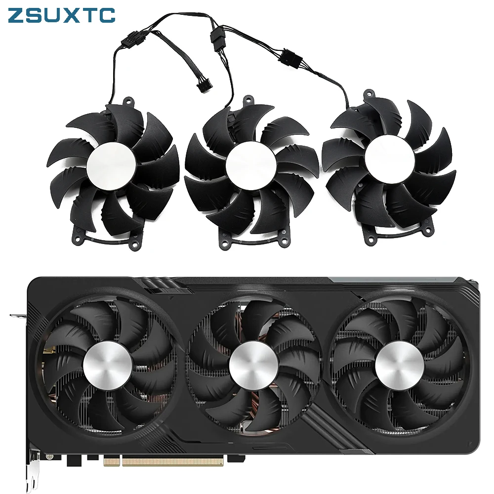 GFY09015H12SPA Graphics Card Fan Replacement For GIGABYTE Radeon RX 7700 7800 XT GAMING OC GPU Cooler RX7900 GRE Graphics Card