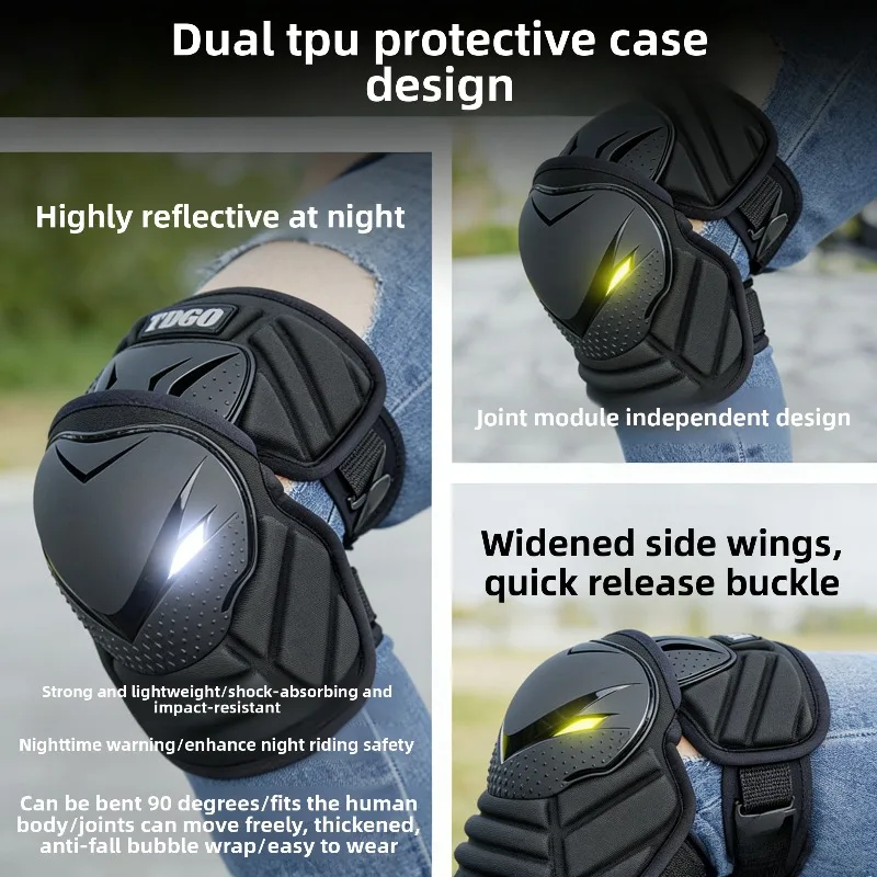 

Summer Windproof Motorcycle Knee Pads Anti-fall Protective Gear Elbow Guards Motocross Riding