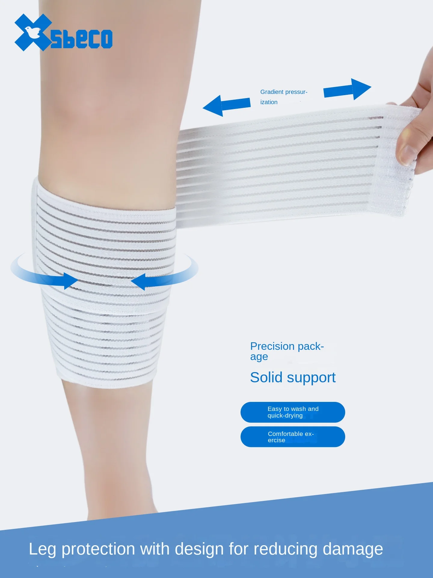 Elastic Self Adhesive Sports Tape Compression Support Wrap Knee Elbow Flexible Joint Protector Gym Running Workout Activities
