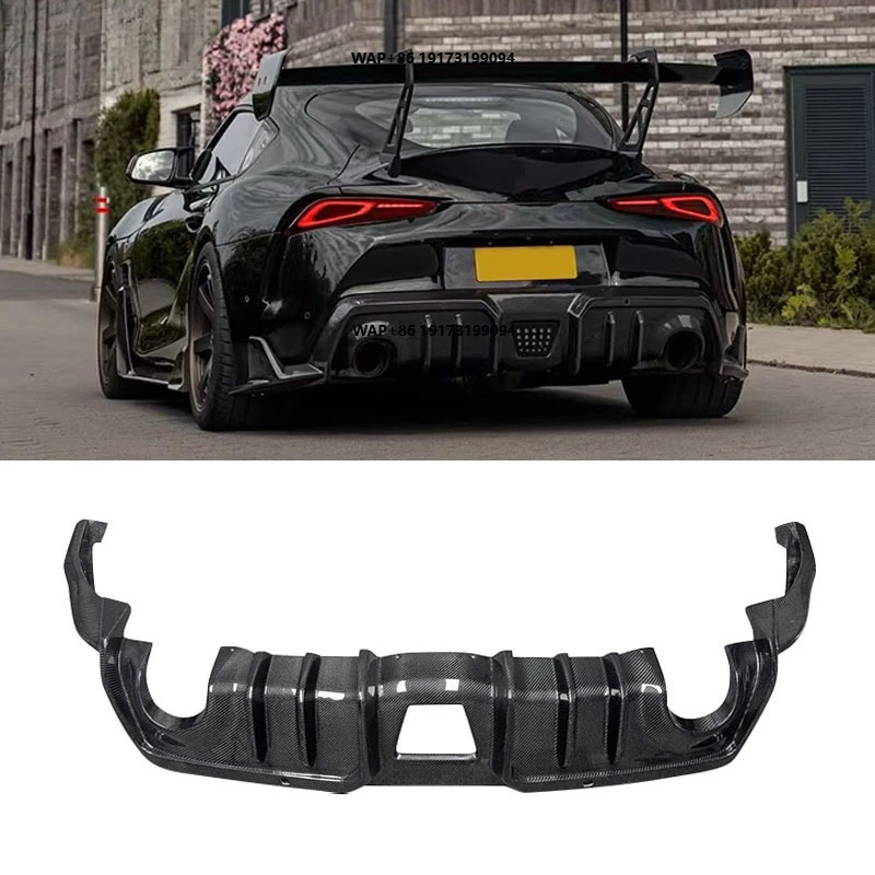 

For Supra GR A90 A91 MK5 Carbon Fiber Rear Bumper Diffuser Splitter Spoiler Lip Auto Parts Car Accessories Body Kit