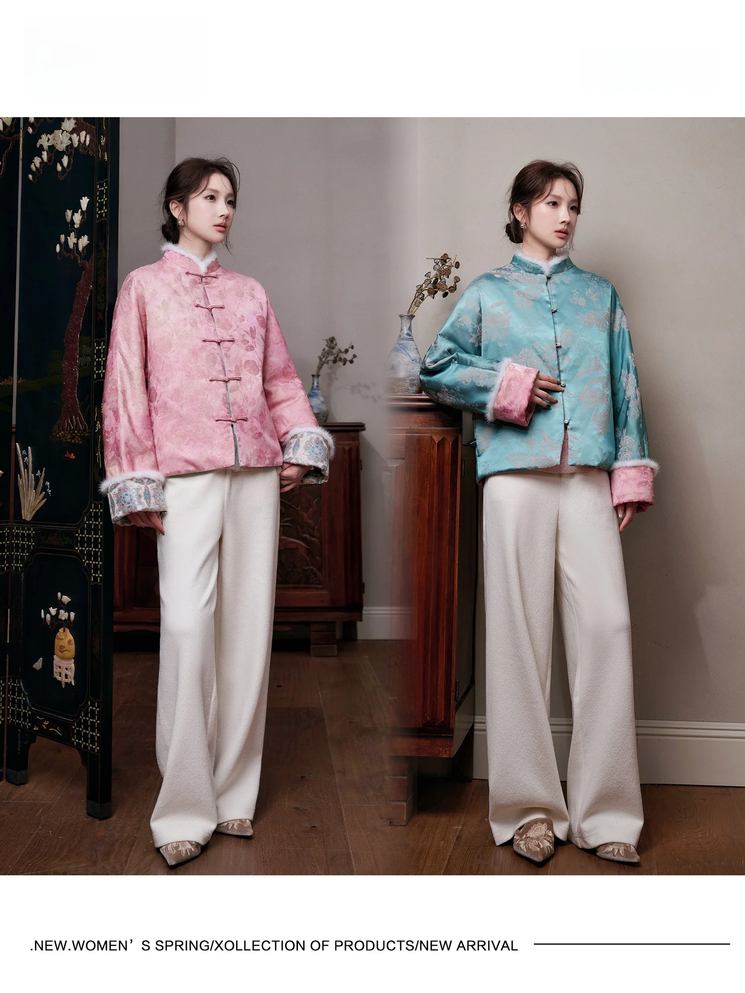 

Двусторонняя хлопковая куртка с вышивкой, новая китайская верхняя одежда в стиле JKJS Tanghua, теплая зимняя хлопковая одежда