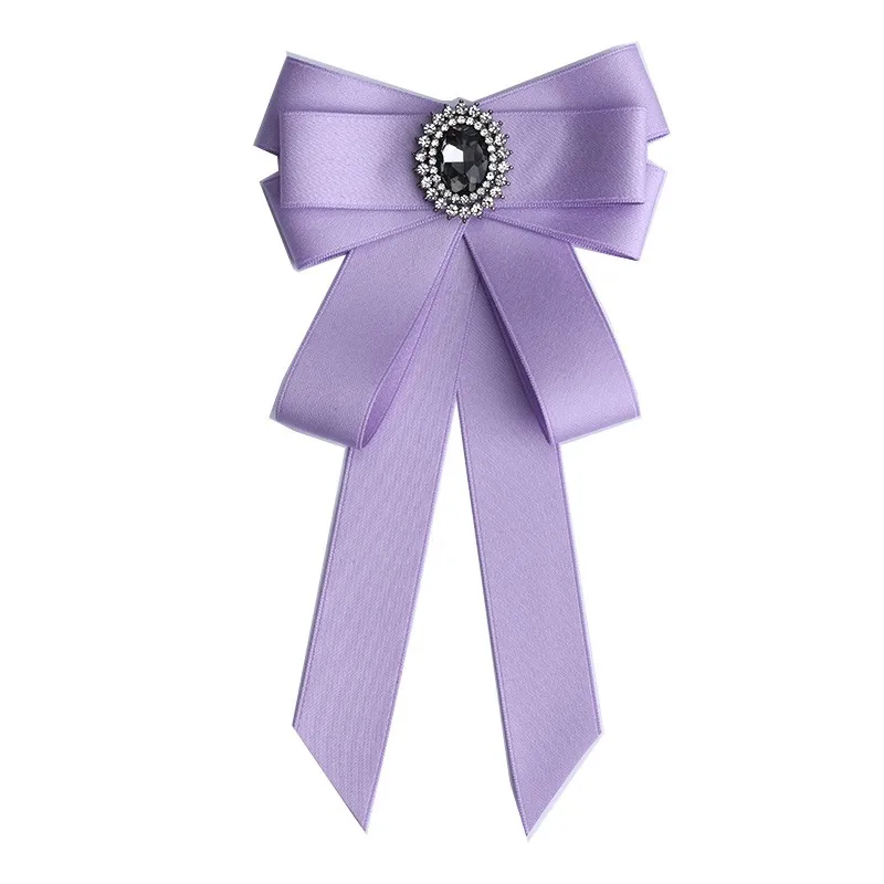 Handgemachte Mode neue Schmetterling Knoten Band Diamant Fliege College weiß Strass Süßigkeiten Farbe Fliege Geschenk für Schulmädchen Krawatte – Detail 32