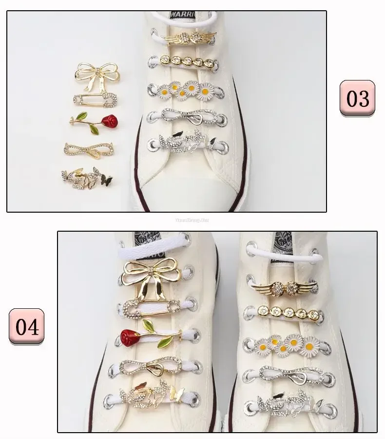 1 Stück Schnürsenkel Clips Schuh dekorationen Charme Strass Schuhe Charms Faux Juwelen Turnschuhe Mädchen Geschenk DIY Schnalle Schuhe Zubehör – Detail 6