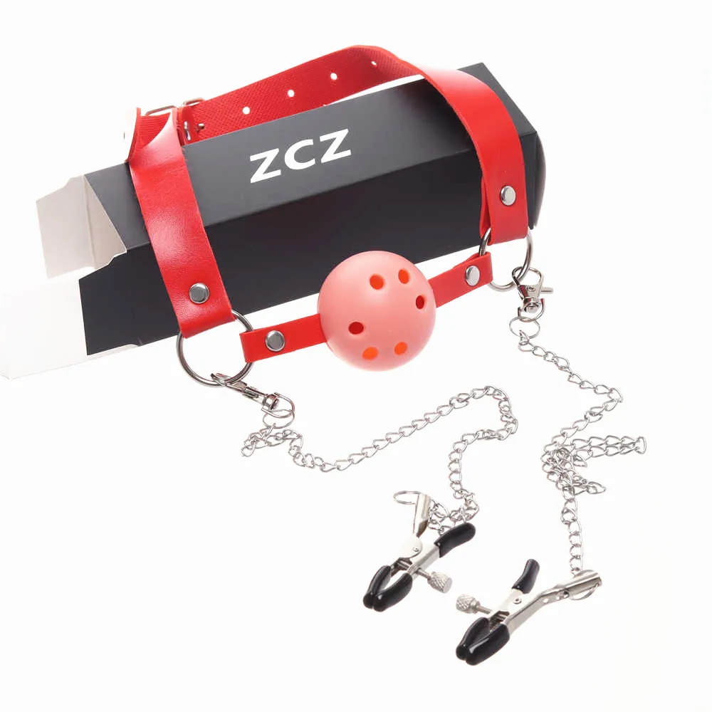 الفم الكمامة الرقيق BDSM أدوات الجنس لعب للأزواج منتجات جنسية الجلود تسخير عبودية Restranit حزام الكمامة الكرة ألعاب الكبار