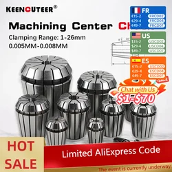 ER11 ER16 ER20 ER25 ER32 Spring Collet High Precision 0.005/0.008mm Collet Chuck for CNC Engraving Machine Milling Lathe Tool